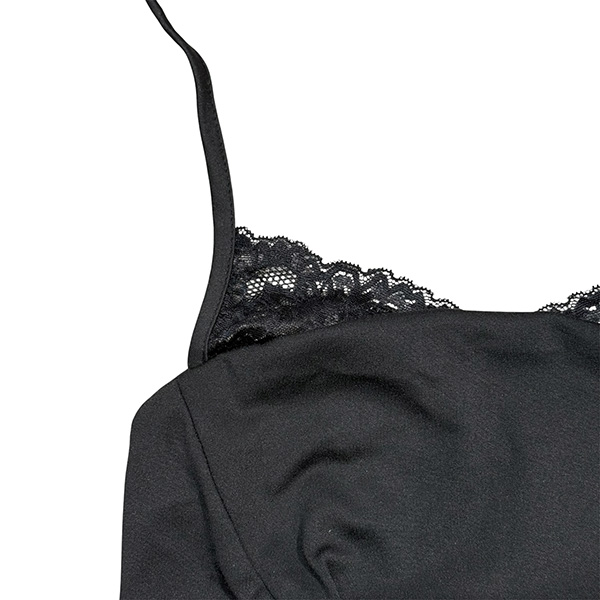 CORSET BLACK BUTTON CAMISOLE