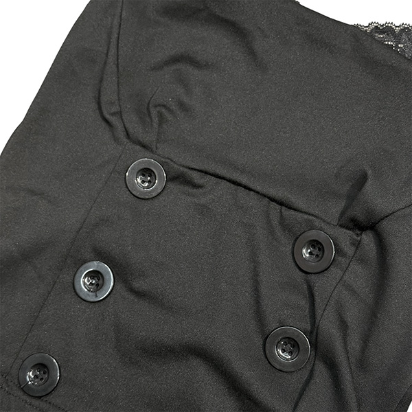 CORSET BLACK BUTTON CAMISOLE