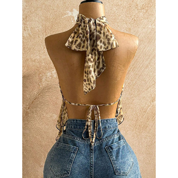 FRONT OPEN HALTER NECK