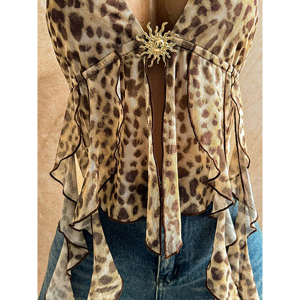 FRONT OPEN HALTER NECK