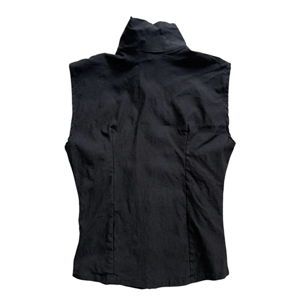 EYELET ZIP VEST