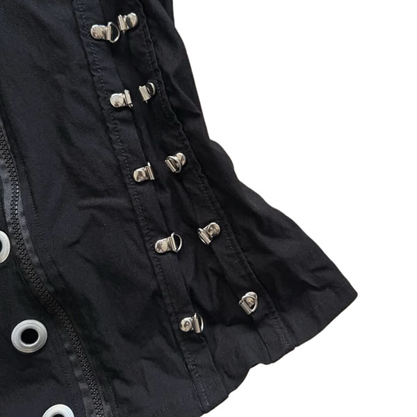 EYELET ZIP VEST