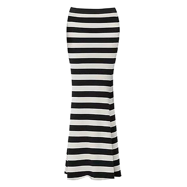 BORDER LONG SKIRT