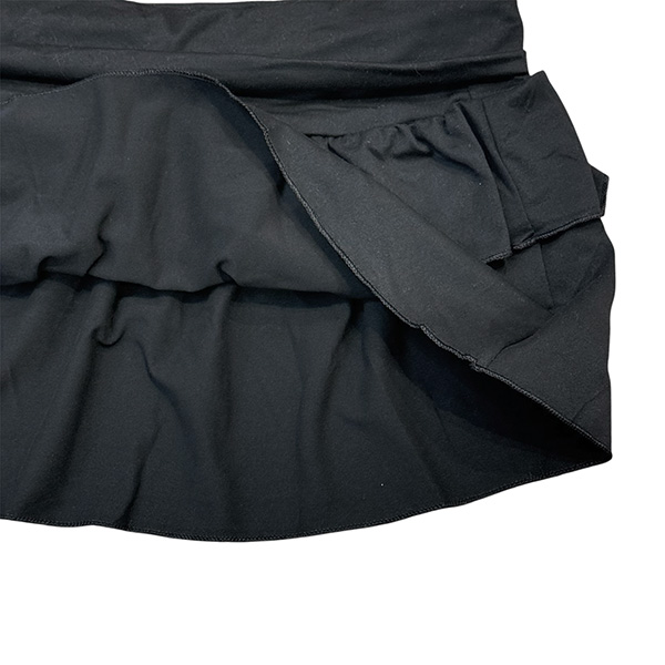 BLACK FRILL SKIRT