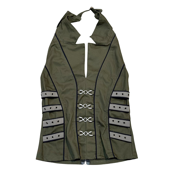 Y2K DENIM HALTER NECK