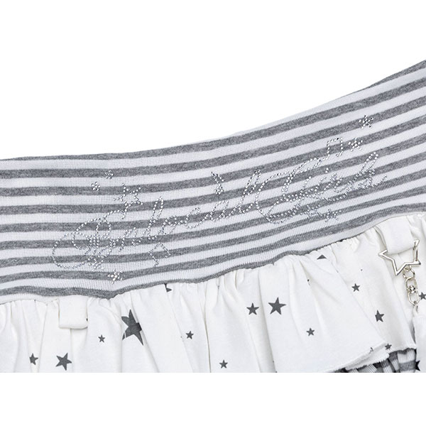 STAR BORDER FRILL SKIRT