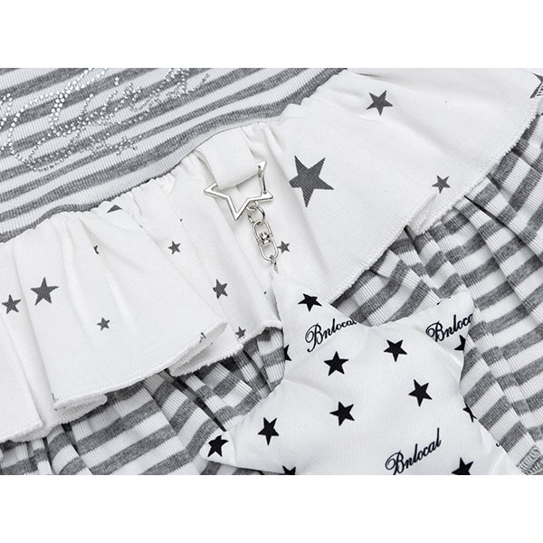 STAR BORDER FRILL SKIRT