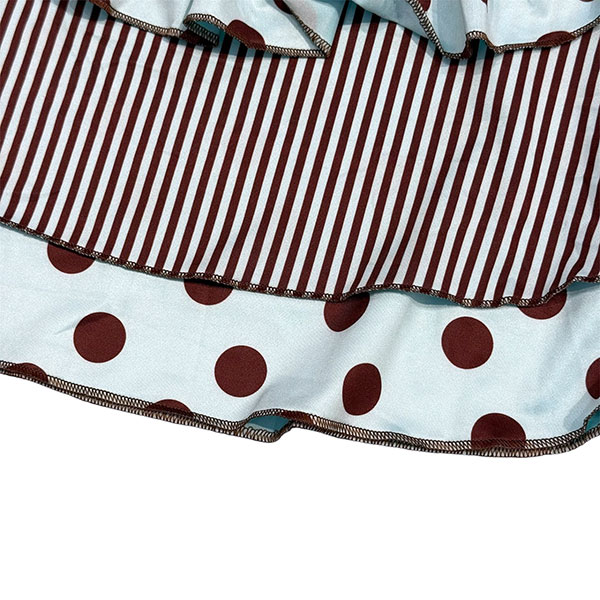 MINT DOT FRILL SKIRT