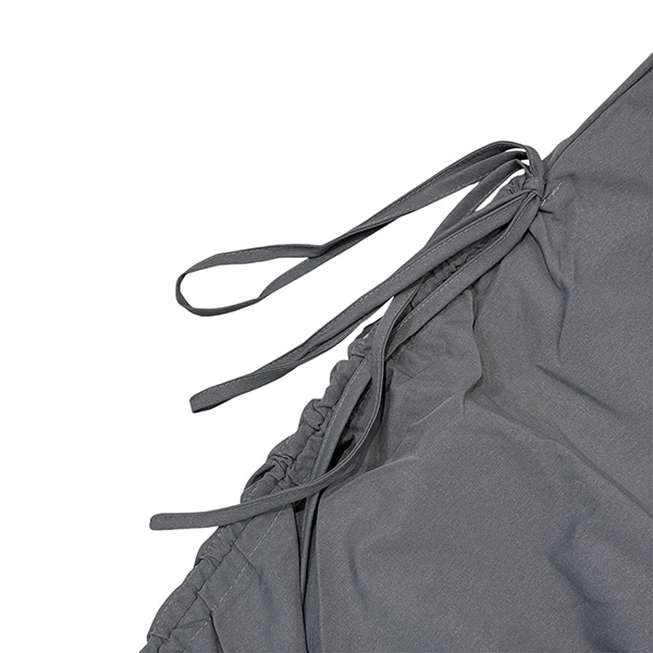 SHIRRING GREY PANTS