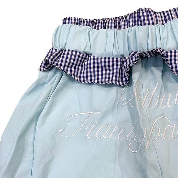 COLOR FRILL CARGO PANTS