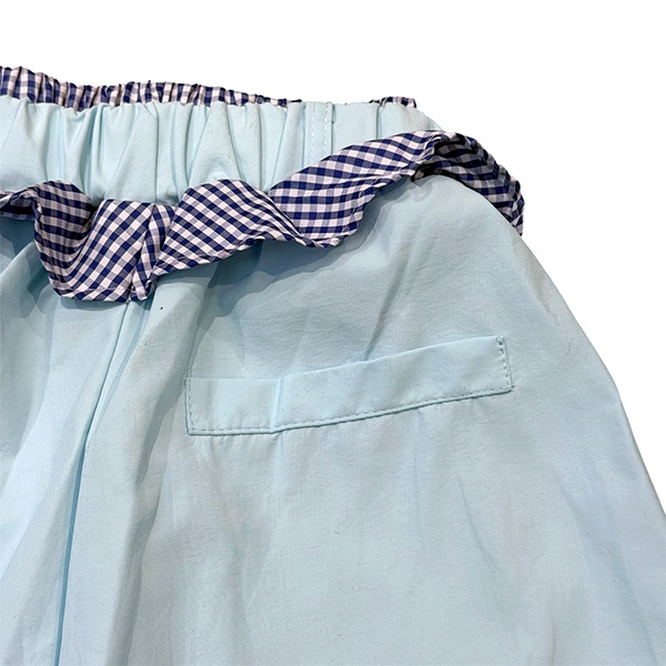COLOR FRILL CARGO PANTS