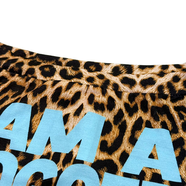 LEOPARD LETTER OFF SHOULDER