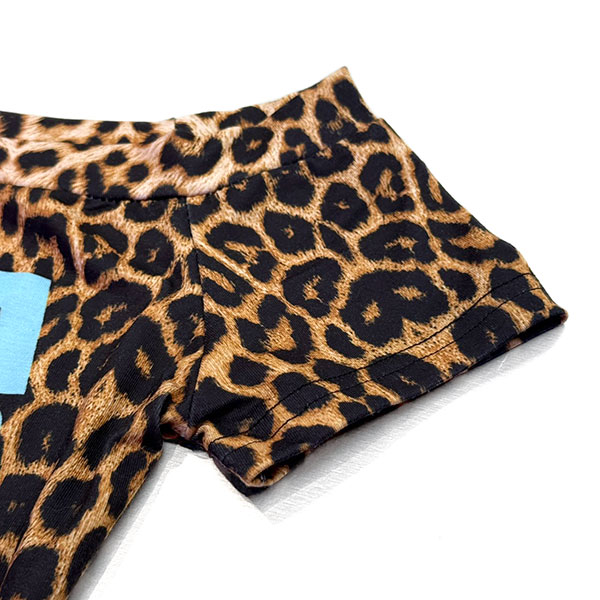 LEOPARD LETTER OFF SHOULDER