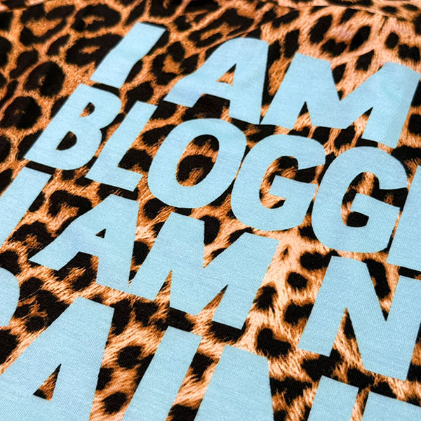LEOPARD LETTER OFF SHOULDER