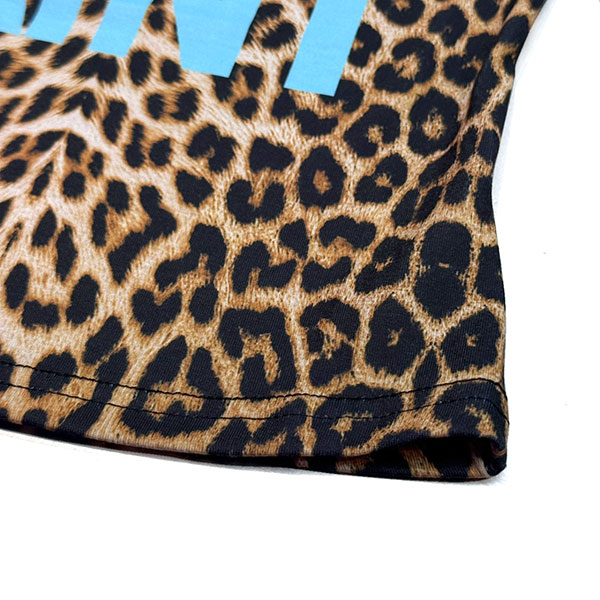 LEOPARD LETTER OFF SHOULDER