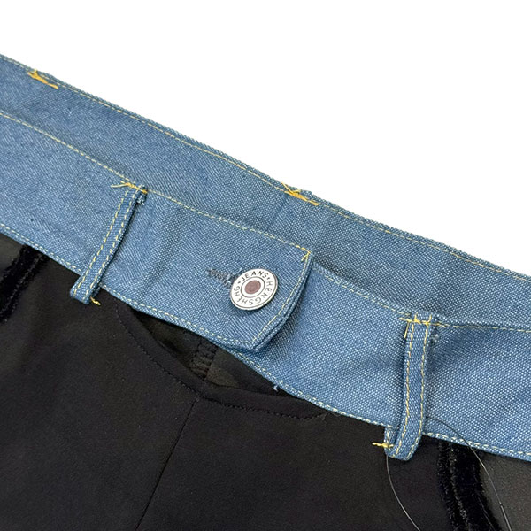 SIDE LACE UP DENIM PANTS