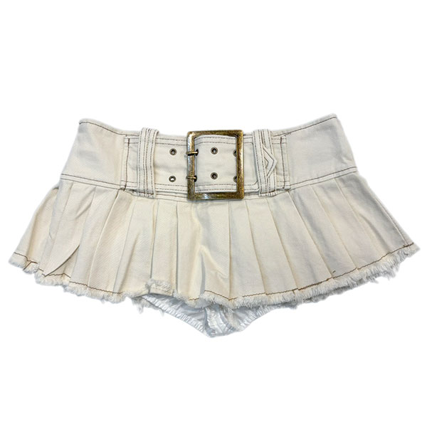 BELT PLEATS SKORT