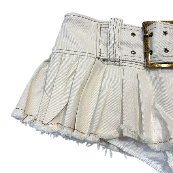 BELT PLEATS SKORT