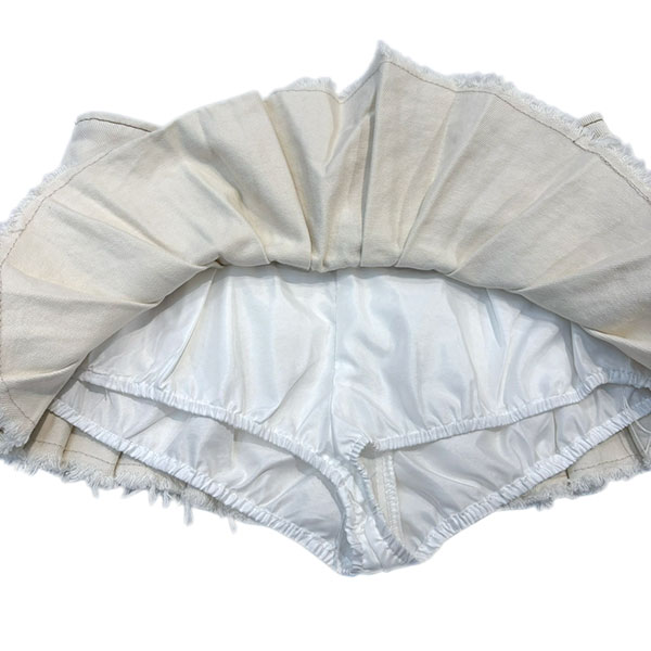 BELT PLEATS SKORT