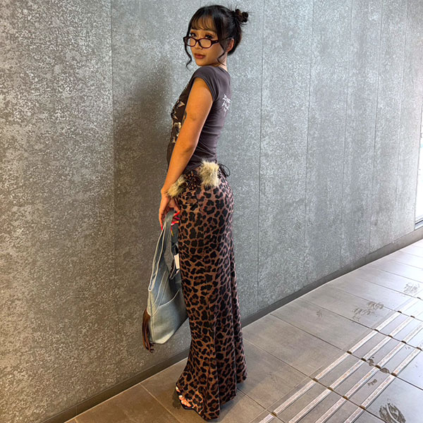LEOPARD LONG SKIRT