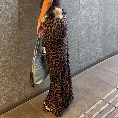 LEOPARD LONG SKIRT