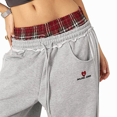 CHECK LINE JERSEY PANTS