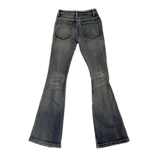 DAMAGE FLARE DENIM PANTS