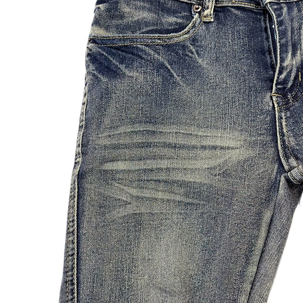 DAMAGE FLARE DENIM PANTS