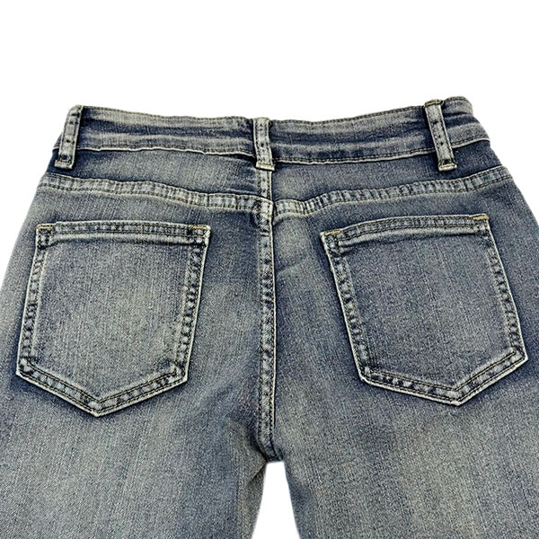 DAMAGE FLARE DENIM PANTS