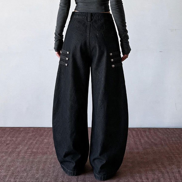 3BOTTON BAGGY DENIM