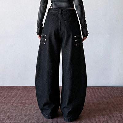 3BOTTON BAGGY DENIM