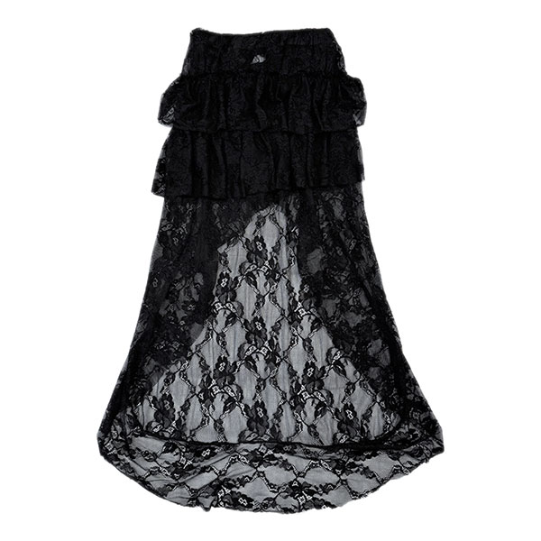 LACE FRILL LONG SKIRT