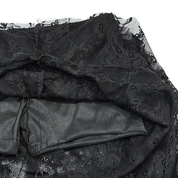 LACE FRILL LONG SKIRT