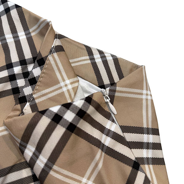 BOTTON CHECK SKIRT