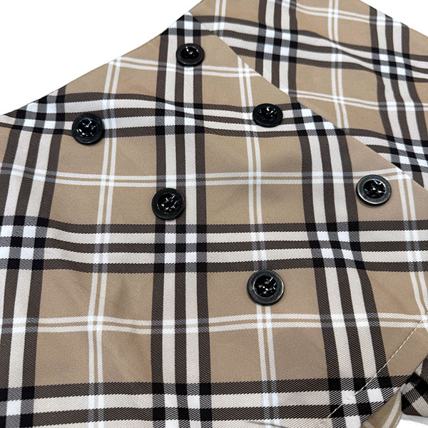 BOTTON CHECK SKIRT