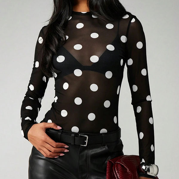 SHEER DOT CUTSEW