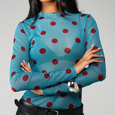 SHEER DOT CUTSEW