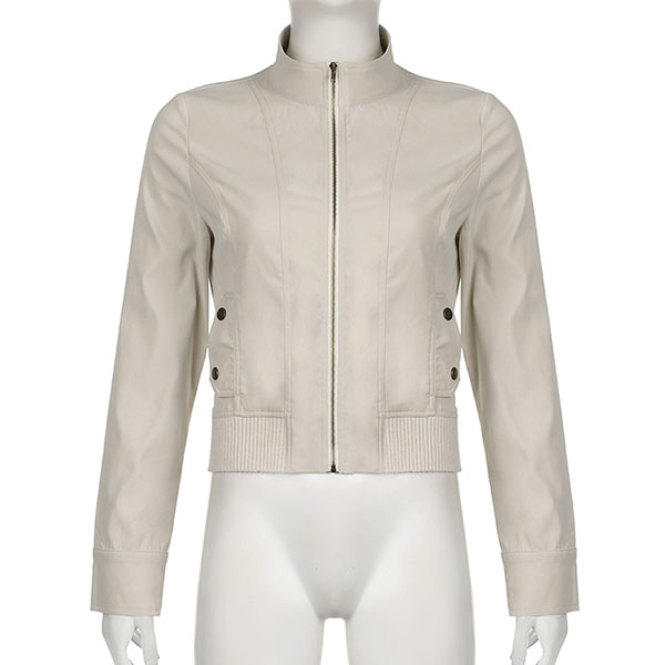 HIGHNECK RIB JACKET