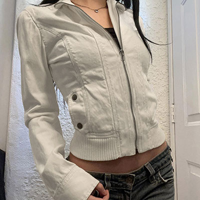 HIGHNECK RIB JACKET