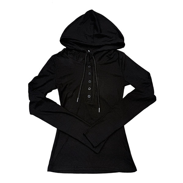VNECK HOOD CUTSEW