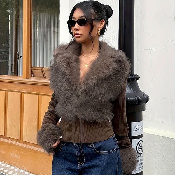 RIB FUR JACKET