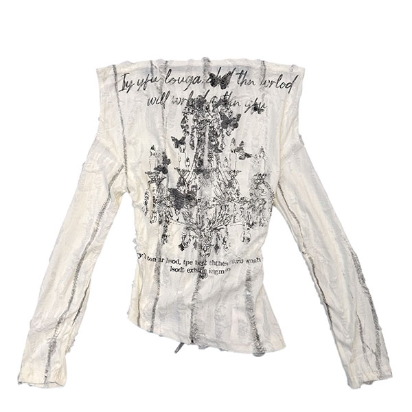 OFF SHOULDER LACE UP CUTSEW