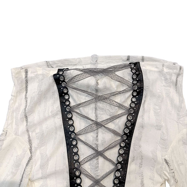 OFF SHOULDER LACE UP CUTSEW