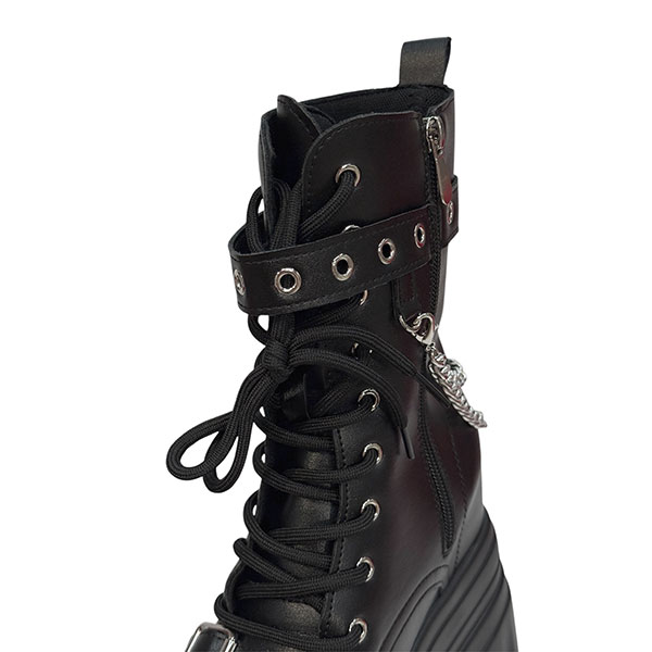 CHAIN PLATFORM BOOTS