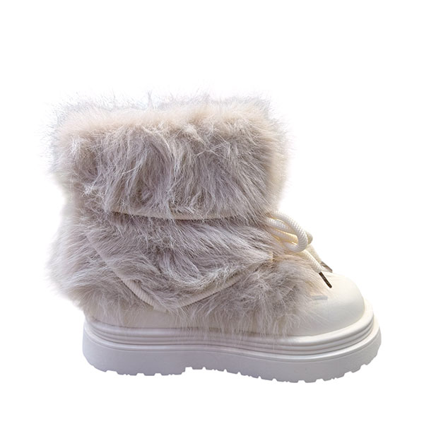 FUR PLATFORM BOOTS