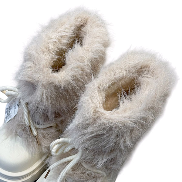 FUR PLATFORM BOOTS