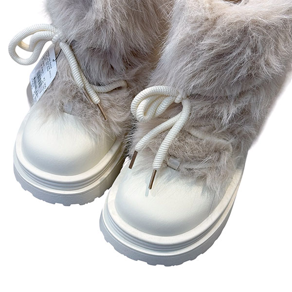 FUR PLATFORM BOOTS