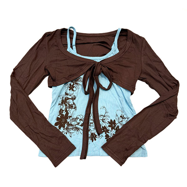 FLOWER CAMI SET