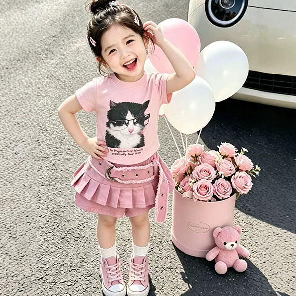 PLEATS BELT SKORT【KIDS】