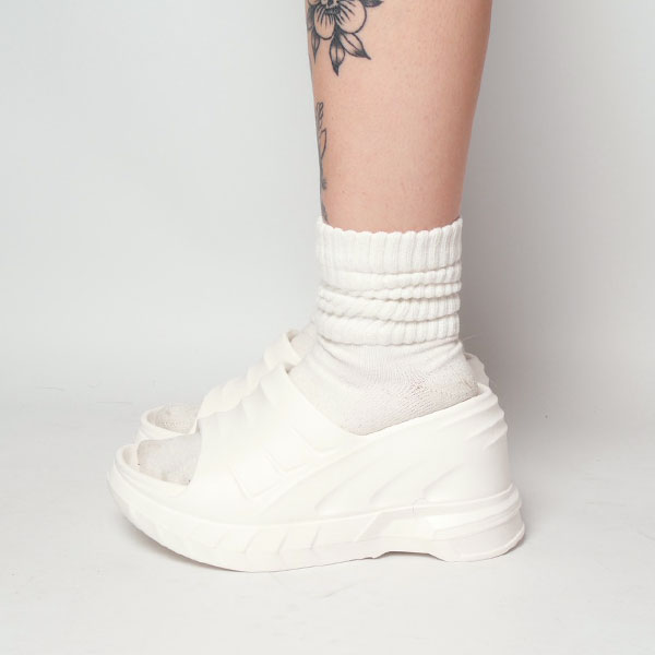 PVC PLATFORM SANDALS